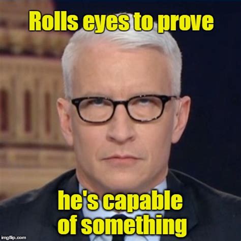 anderson cooper eye roll meme.